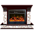 Каминокомплект Glenrich Панорама Арбат 28 (красное дерево)+Newflame
