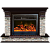 Каминокомплект Glenrich Панорама Грот цветной 28 (дуб)+Newflame