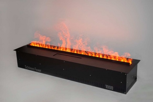 Электроочаг Schönes Feuer 3D FireLine 1000 со стальной крышкой в Иркутске